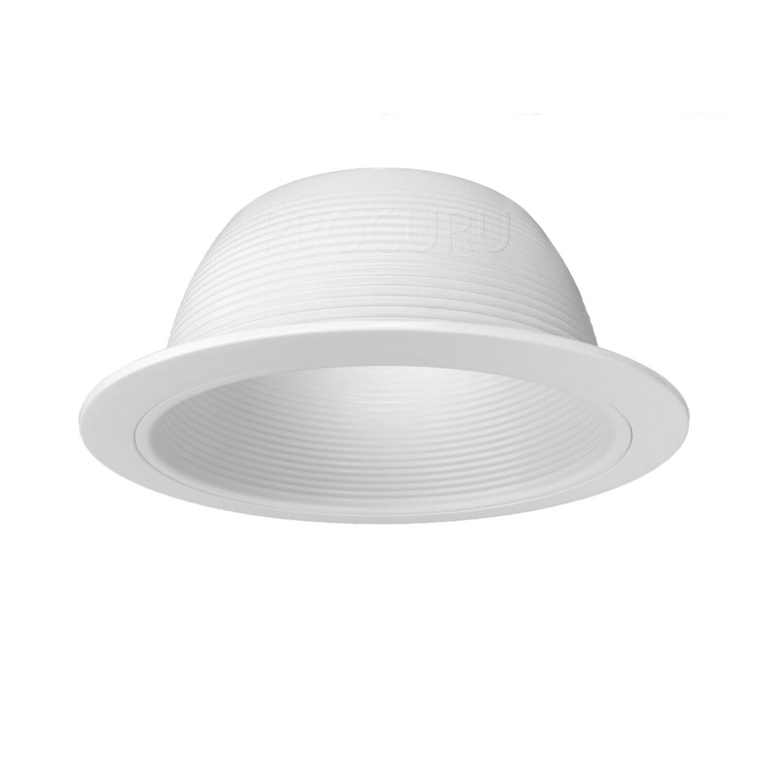 [48-Pack] 6" Inch Ceiling Recessed Can Light Baffle Trim Cover, White PROCURU SB30