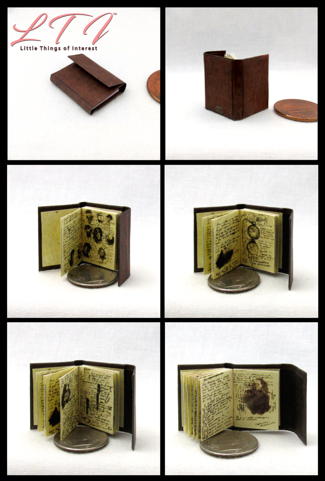 JOURNAL OF IMPOSSIBLE THINGS 1:12 Scale Miniature Readable Illustrated Book Little THINGS of Interest N/A - фотография #2