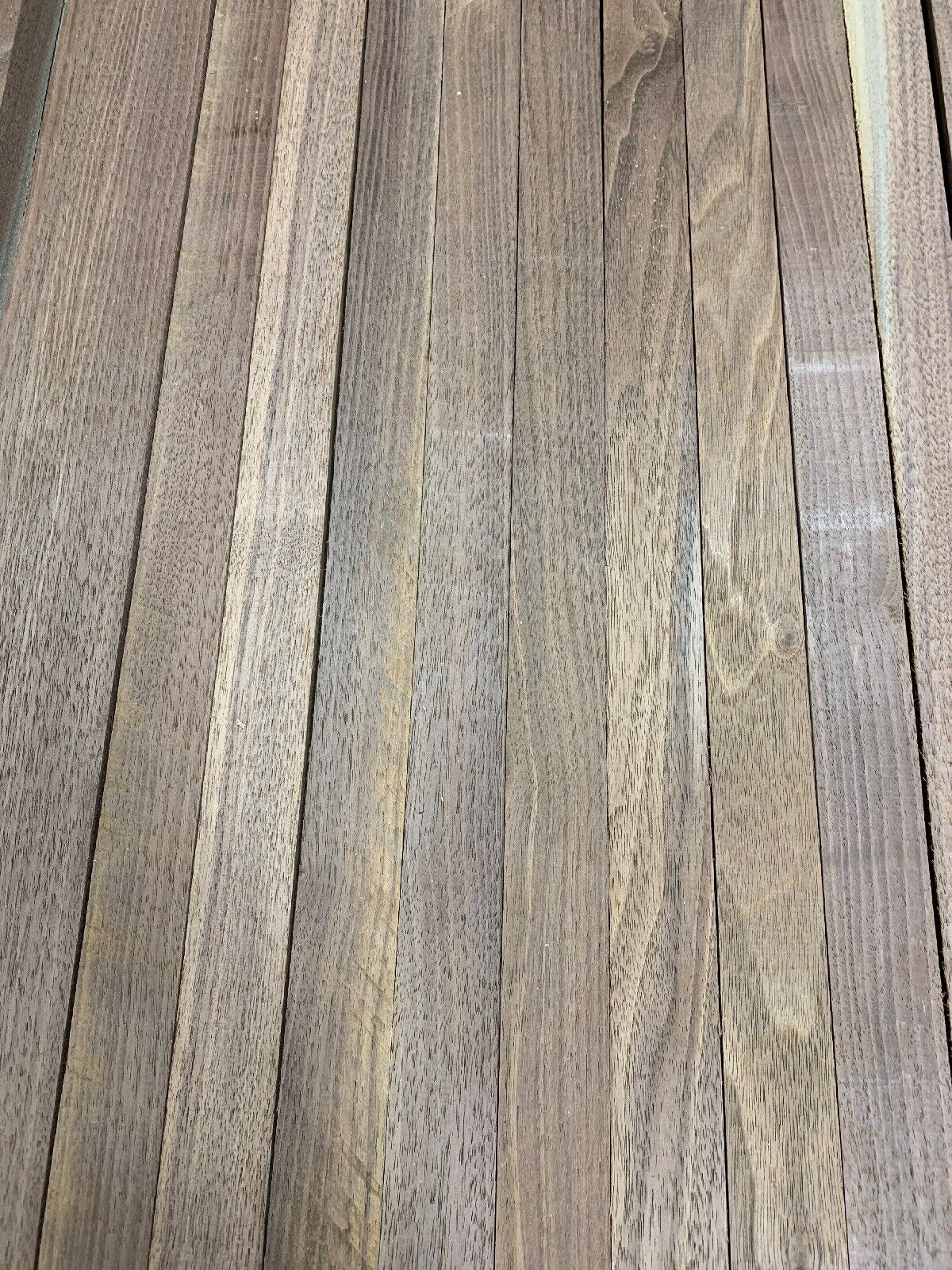 Beautiful! 12 Boards BLACK WALNUT Lumber Dried Size: 3/4”x 2”x 21” DIY Wood,  EXOTIC WOOD ZONE