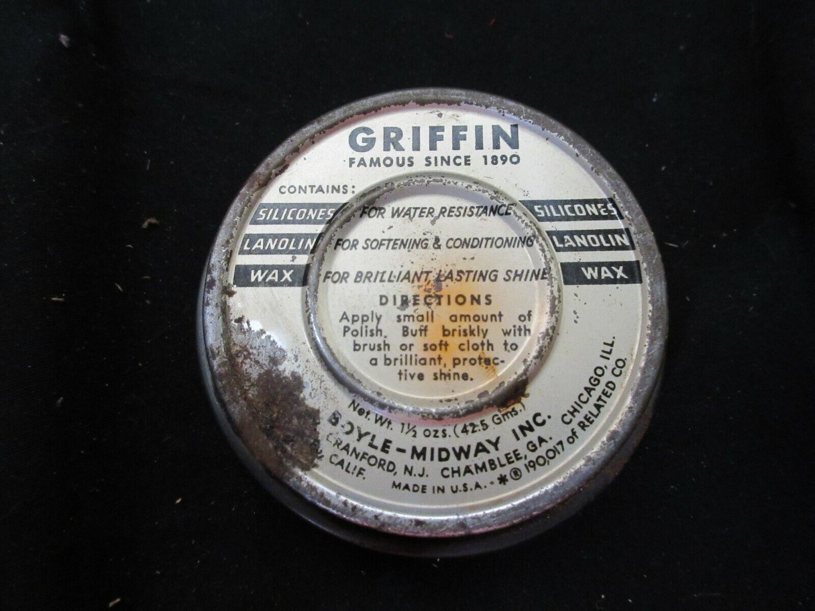 Vintage Lot-3 shoe polish tins 4 packs laces-Griffin,Esquire, Green Oak,Qualitex Esquire Griffin Does Not Apply - фотография #6