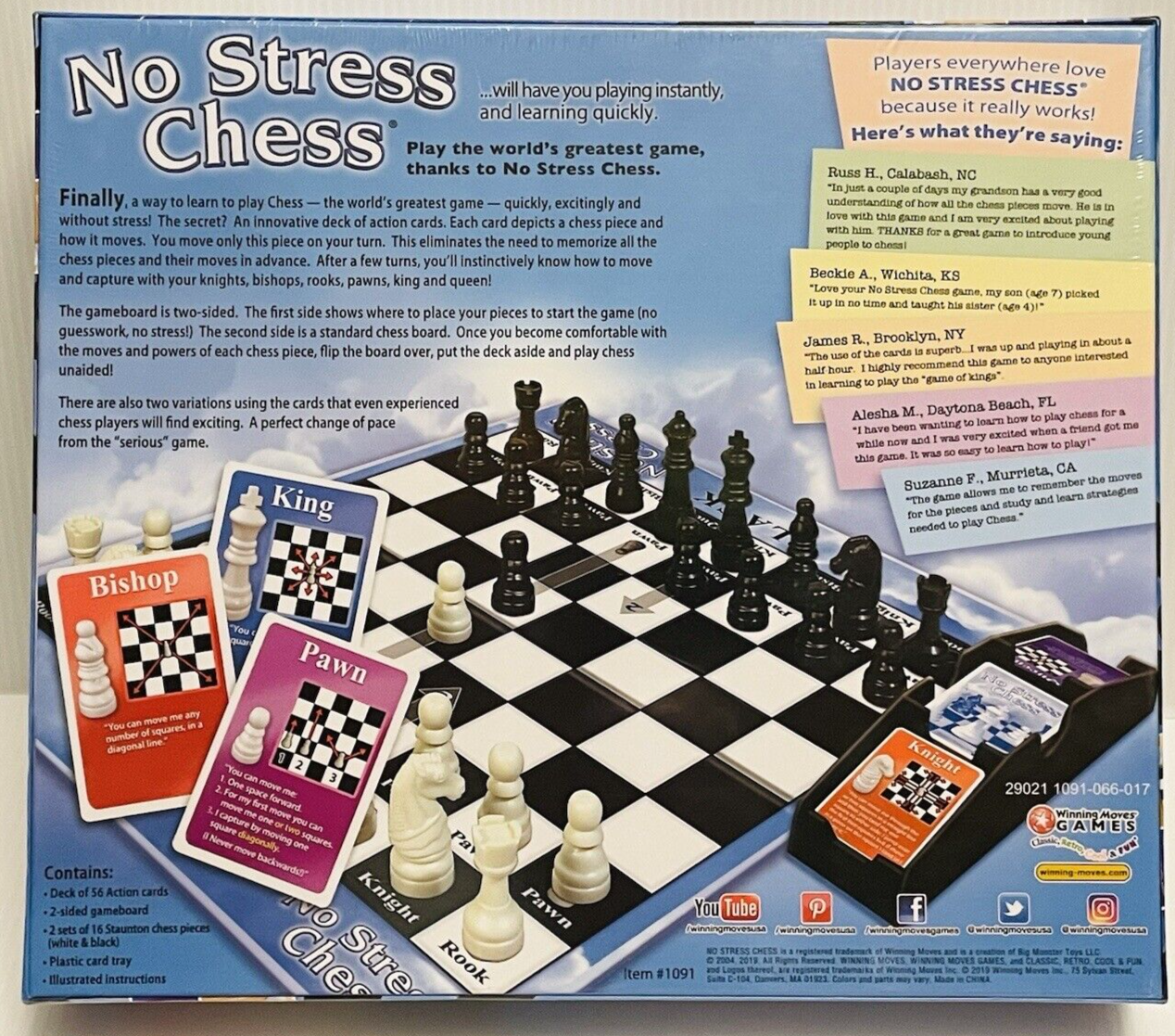 No Stress Chess Board Game - Winning Moves Games (2016) NEW Factory Sealed Winning Moves - фотография #7