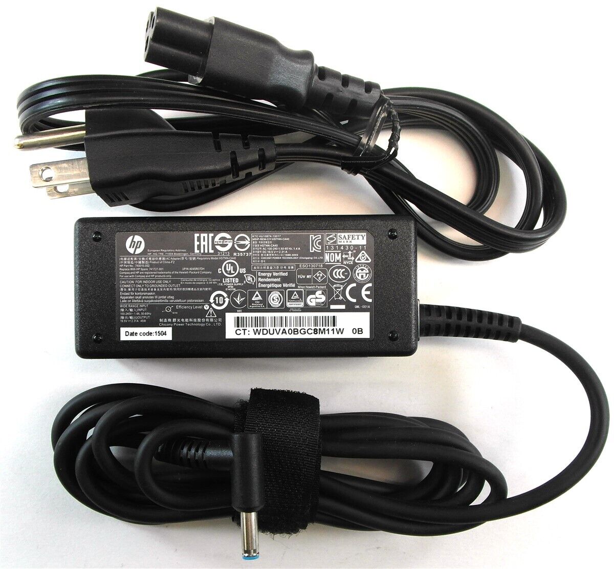 Genuine HP Laptop Charger Adapter Power Supply 740015-002 740015-003 741727-001 HP 740015-001, 740015-002, 740015-003, 740015-004, 741727-001, 854054-001, 854054-002, 854054-003, 854054-004, 854054-005