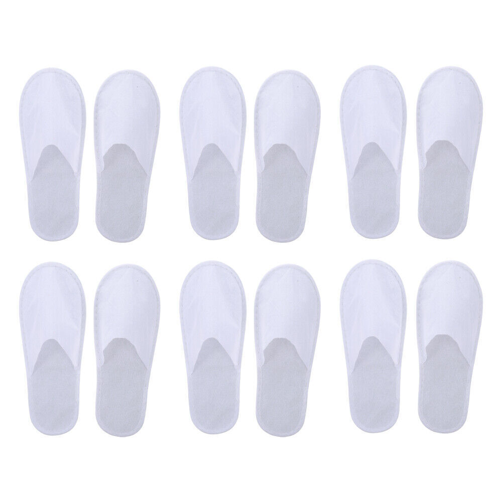100Pair Soft Disposable Slippers For Guests House Spa Hotel Non-Slip Closed Toe Unbranded