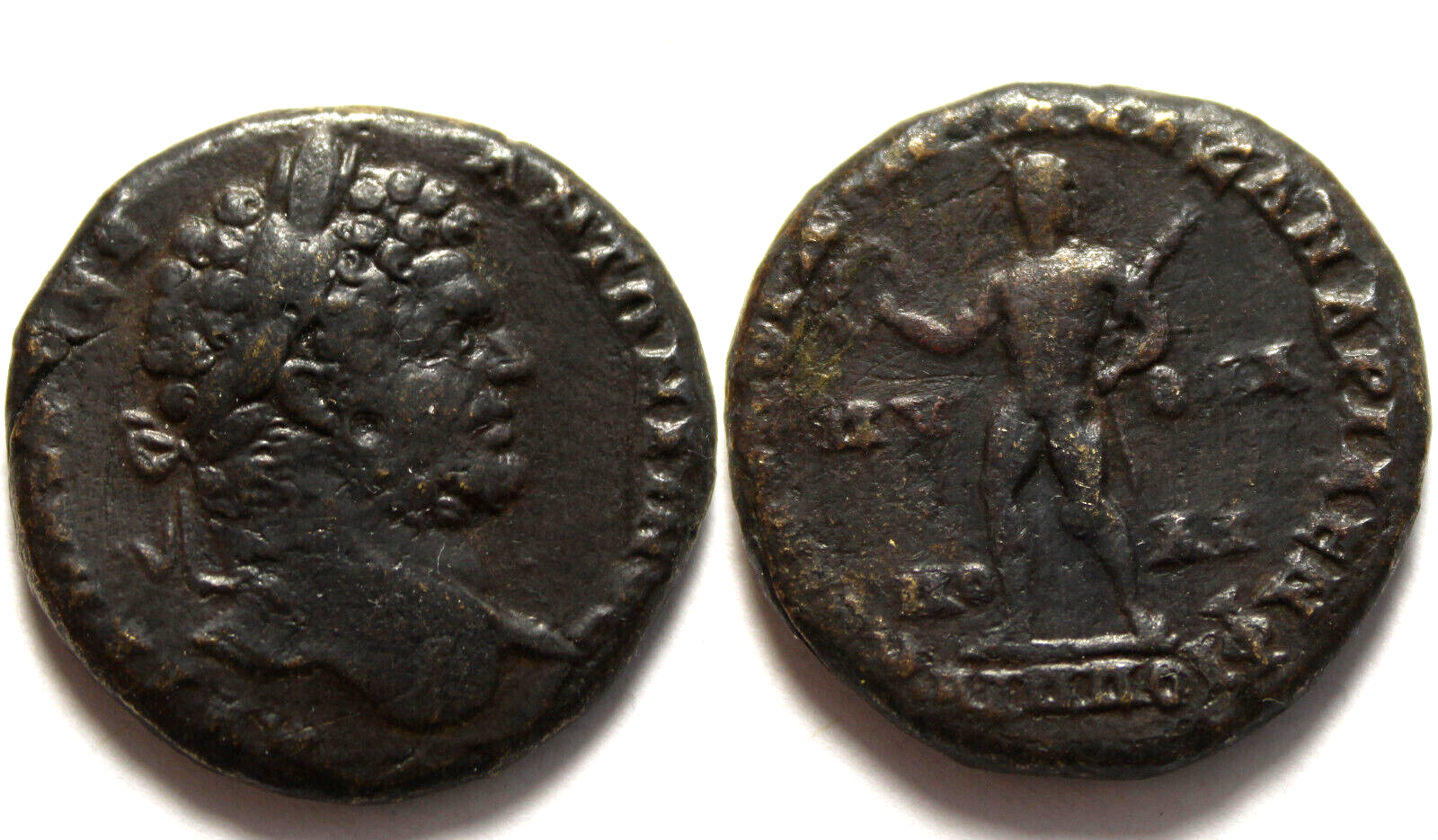 Rare original ancient Roman coin Caracalla Philippopolis Thrace Pythian games Без бренда - фотография #4