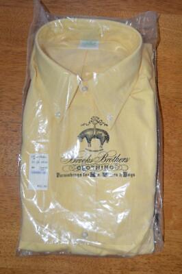 NWT 1950s USA Brooks Brothers Makers Brooksweave 16.5 34 yellow OCBD shirt Brooks Brothers Makers