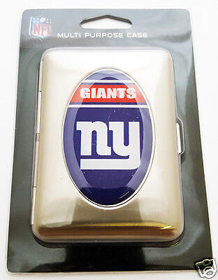 NFL New York Giants Multi Purpose Cigarette Money ID Carry Case Metal (2 pc lot) Great American Products Does Not Apply