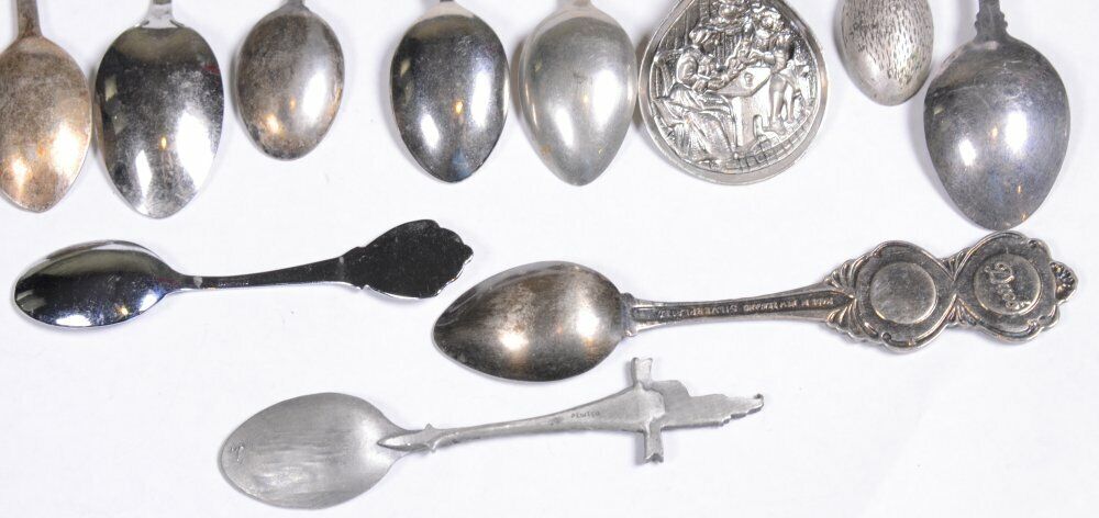 (11) Souvenir Spoons: Rudesheim ARIZONA Ettlinger KEUKENHOF Holland BAHAMAS  Без бренда - фотография #8