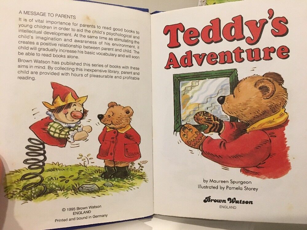 4x BROWN WATSON BOOKS Teddy & Baby Bear &  ADVENTURE & Moon & Fancy HC SPURGEON  teddy tales - фотография #10