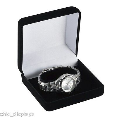 12pc Black Velvet Watch Boxes for Bracelet Velvet Boxes Bangle Bracelet Boxes Unbranded - фотография #2