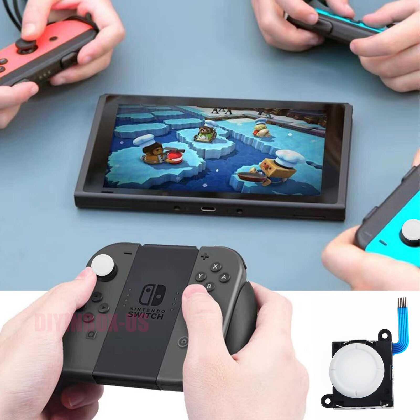 2X OEM 3D Analog Stick Joystick Replacement For Nintendo Switch NS Joy-Con Lite  Unbranded JoyCon Console Controller - фотография #5