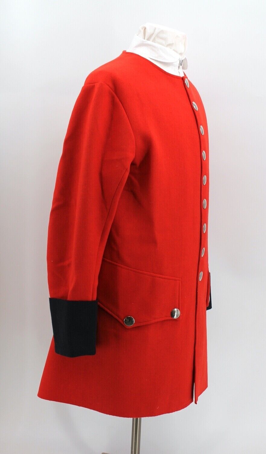 Red Wool Sleeved Waistcoat with Blue Cuffs - 1754 Virginia Regiment - Size 46 Без бренда - фотография #6