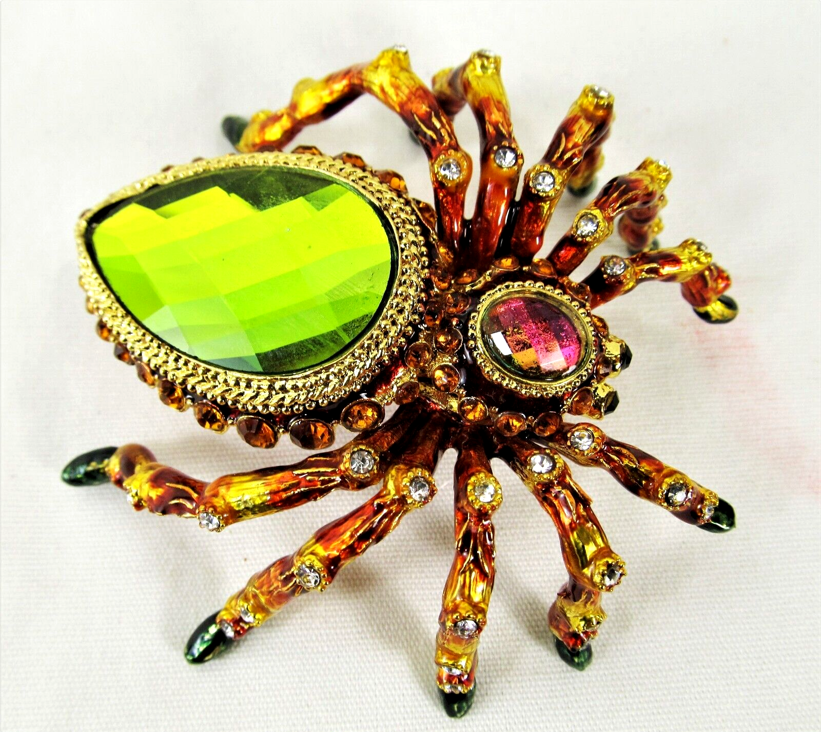 Spider Jeweled Pewter Trinket Box Без бренда