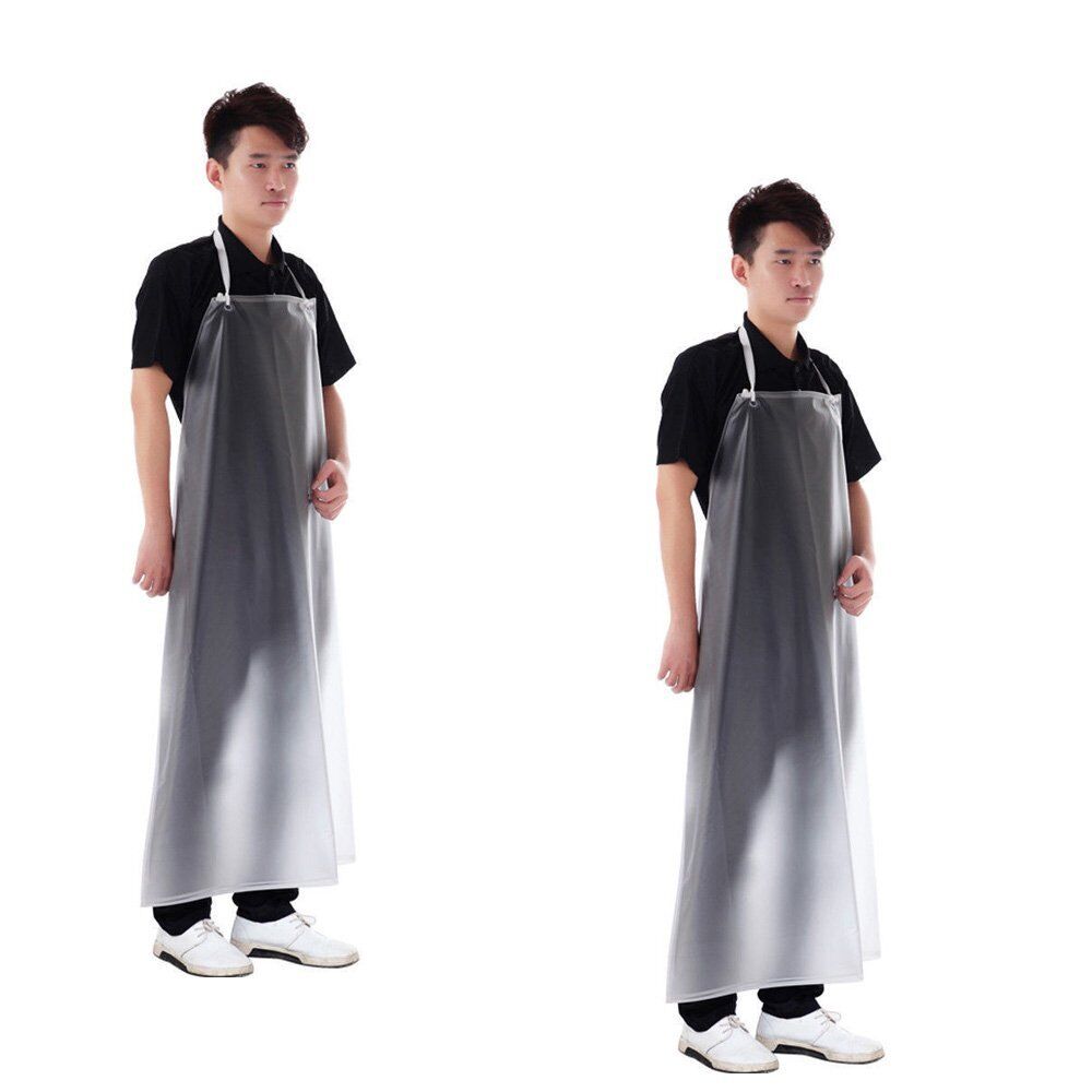 2 Pack Waterproof Clear PVC Apron For Kitchen Housework Restaurant Butcher Clean RBHK Does Not Apply