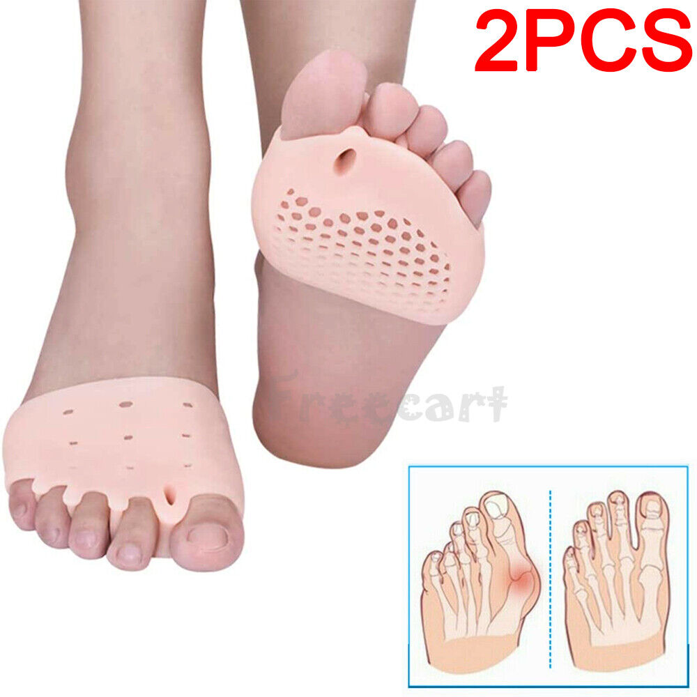 2Pcs Silicone Bunion Toe Corrector Orthotics Straighter Separator Pain Relief Unbranded Does not apply