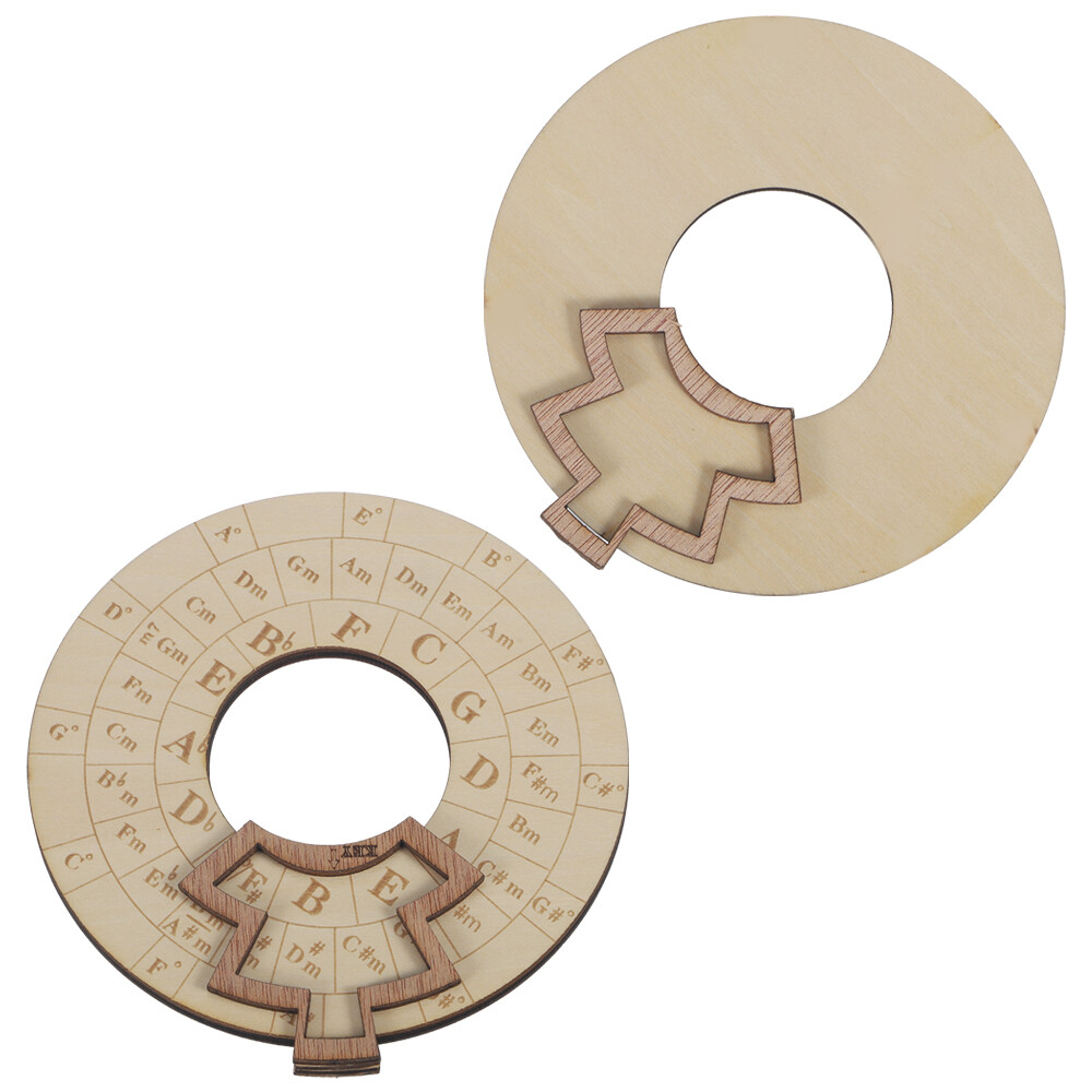Wooden Melody Tool,Circular Wooden Wheel Musical Educational Tools 4.7*4.7*0.5" Unbranded Does Not Apply - фотография #8