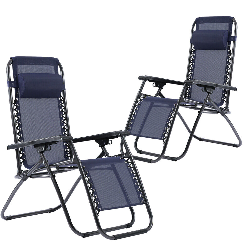 New Zero Gravity Chairs Case Of 2 Lounge Patio Chairs Outdoor Yard Beach O62 FDW ZC-H062 - фотография #4