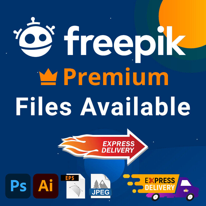 Freepik Premium Files .AI .PSD .EPS .JPEG Icons. Your choice. Fast shipping Без бренда