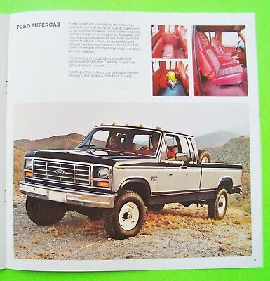 3 Diff 1982, 83, 84 FORD F-SERIES PICK-UP TRUCK HUGE COLOR BROCHURES 64-pg 4X4's Без бренда - фотография #4