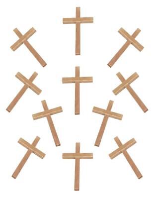 40 Piece Lot of Natural Color Small Wooden Crucifix Crosses 2" Tall Без бренда