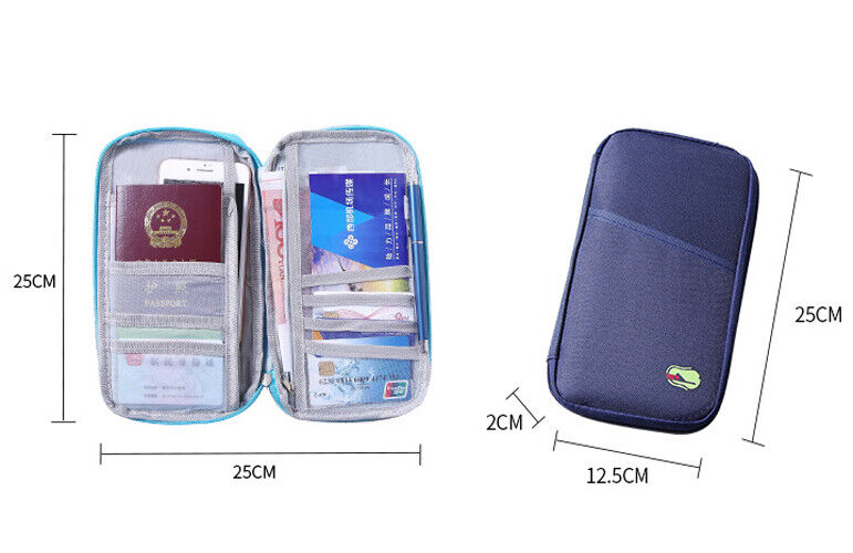 Travel Wallet Family Passport Holder Accessories Document Organizer Bag Case US Unbranded Does not apply - фотография #9