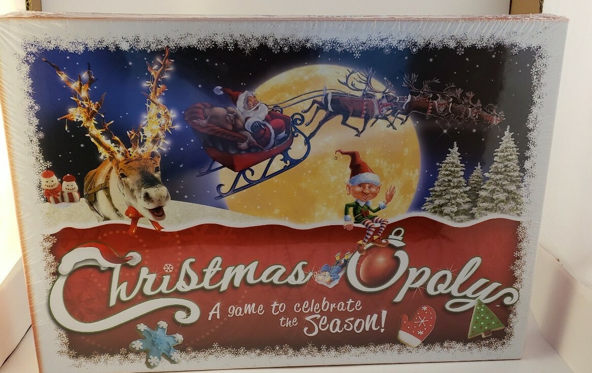 Christmas-Opoly Board Game Christmas Holiday  Theme Monopoly new sealed Late for the Sky