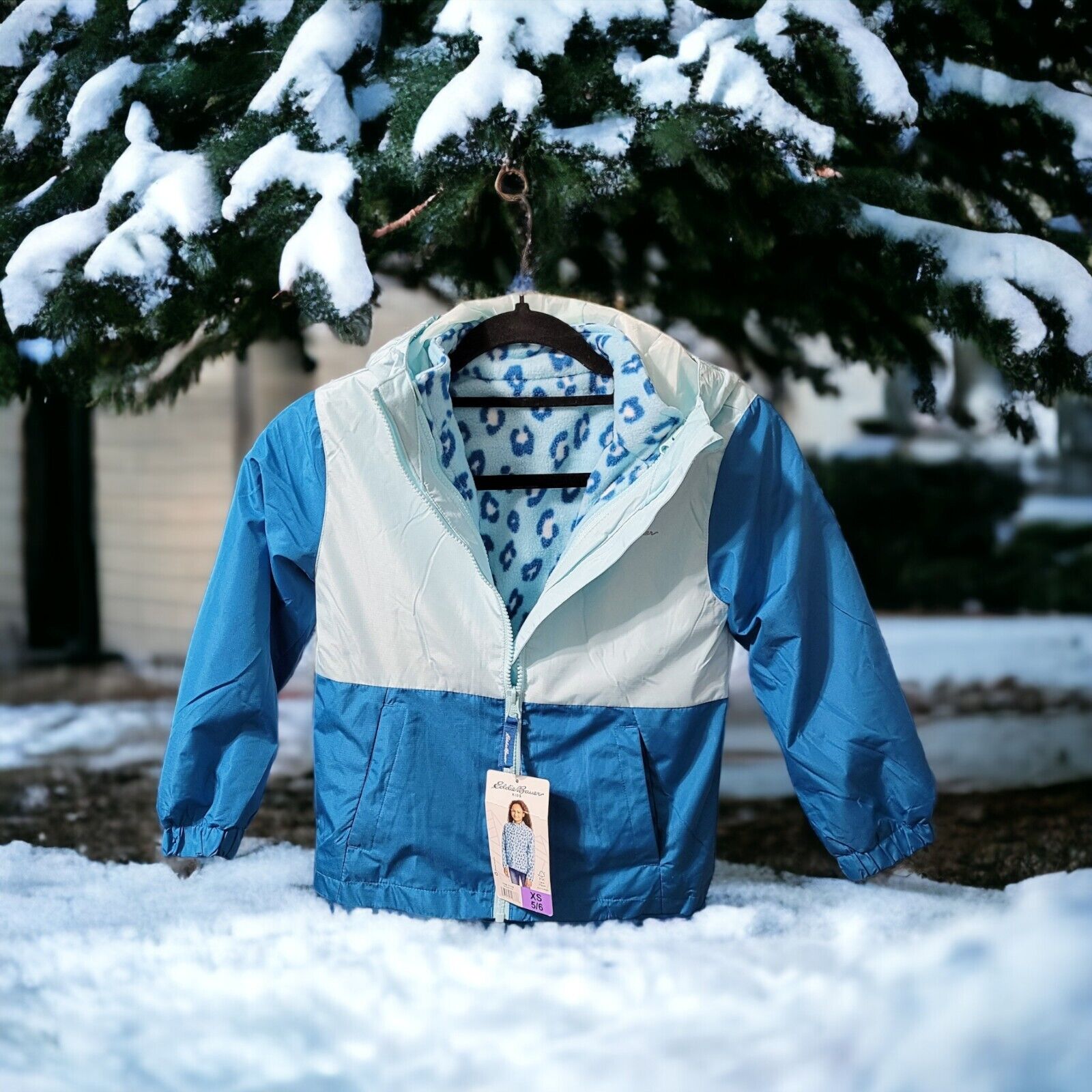 Eddie Bauer Girls 3-in-1 Jacket Blue Size 4 Winter Warmth School Travel Gift Eddie Bauer