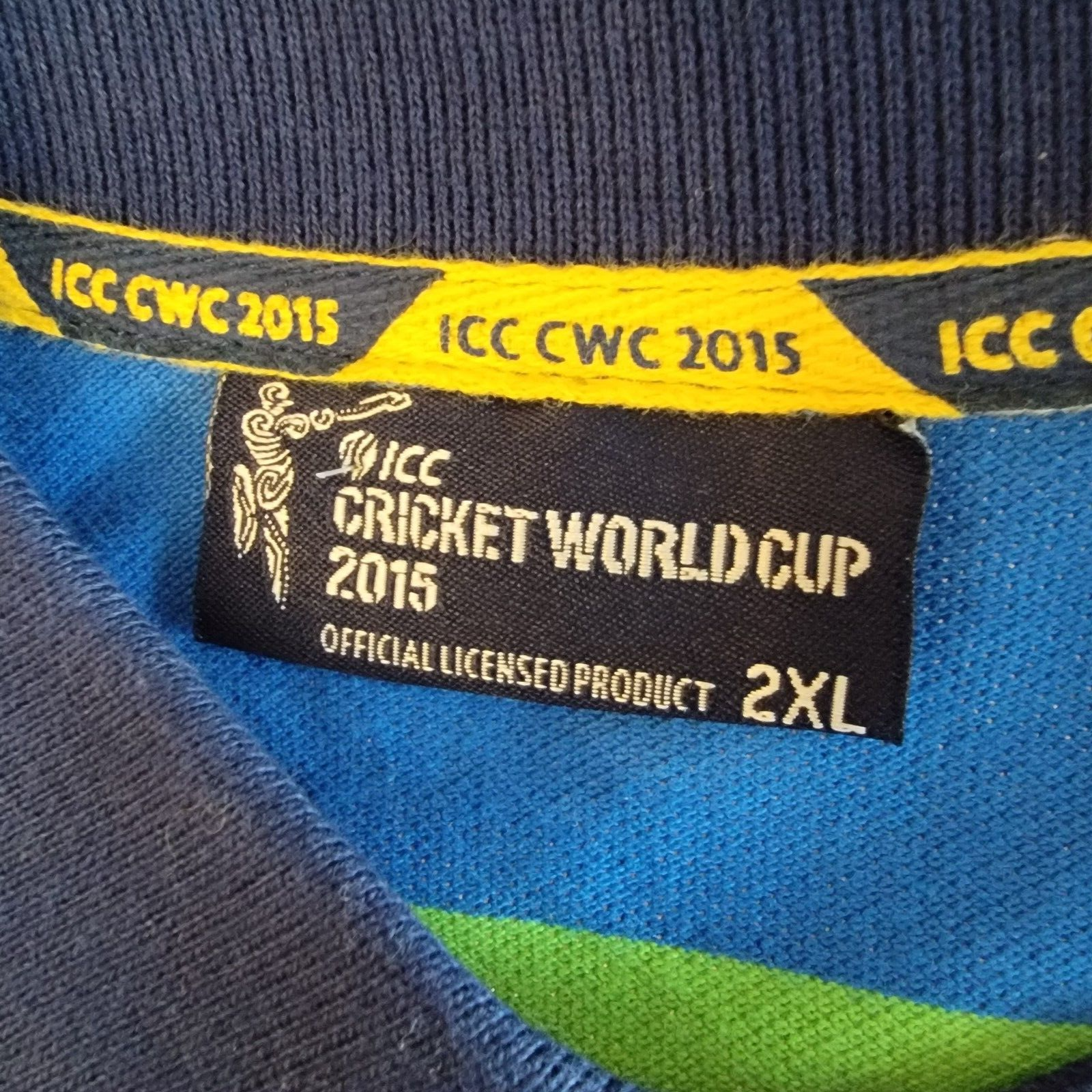 ICC Cricket World Cup 2015 India Jersey Polo Shirt Mens 2XL ICC Cricket World Cup CWC12398 - фотография #13