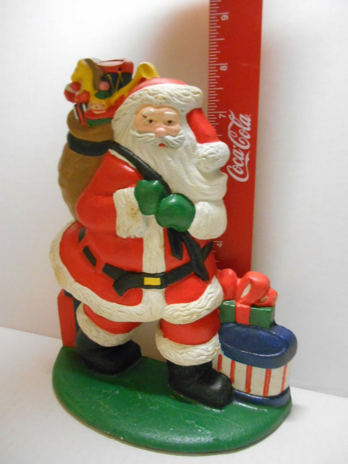 Lillian Vernon Christmas JOLLY SANTA CLAUS Cast Iron Doorstop NEW/BOXED #9454 Без бренда 9454 - фотография #7