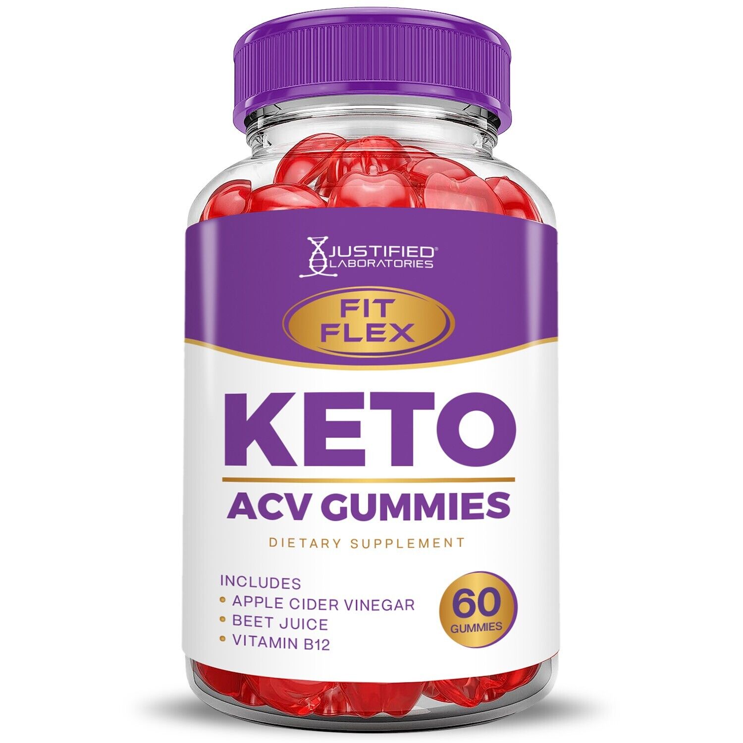 Fit Flex Keto ACV Gummies 1000mg & Keto ACV Pills 1275MG Bundle Justified Laboratories - фотография #2