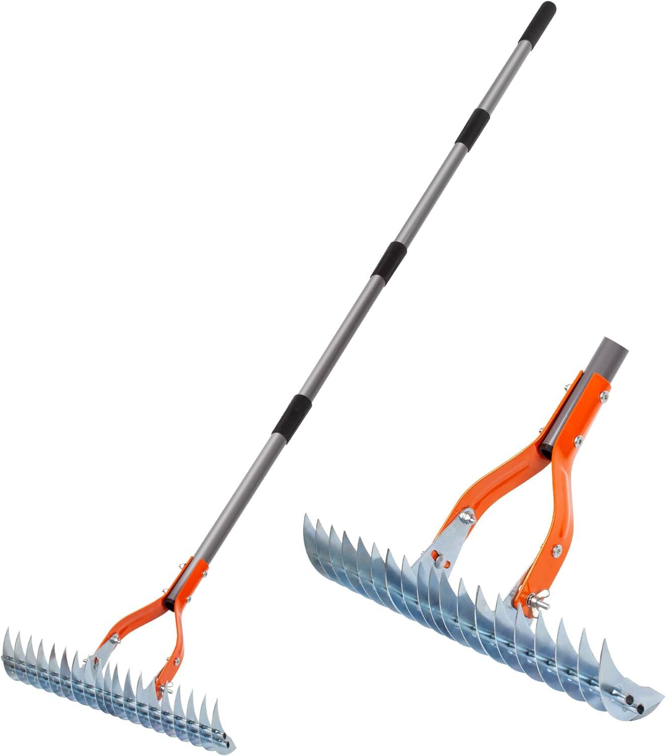 Walensee Thatch Rake, 15-Inch Lawn Thatching Rake, Robust Dethatcher Rake Unbranded - фотография #2