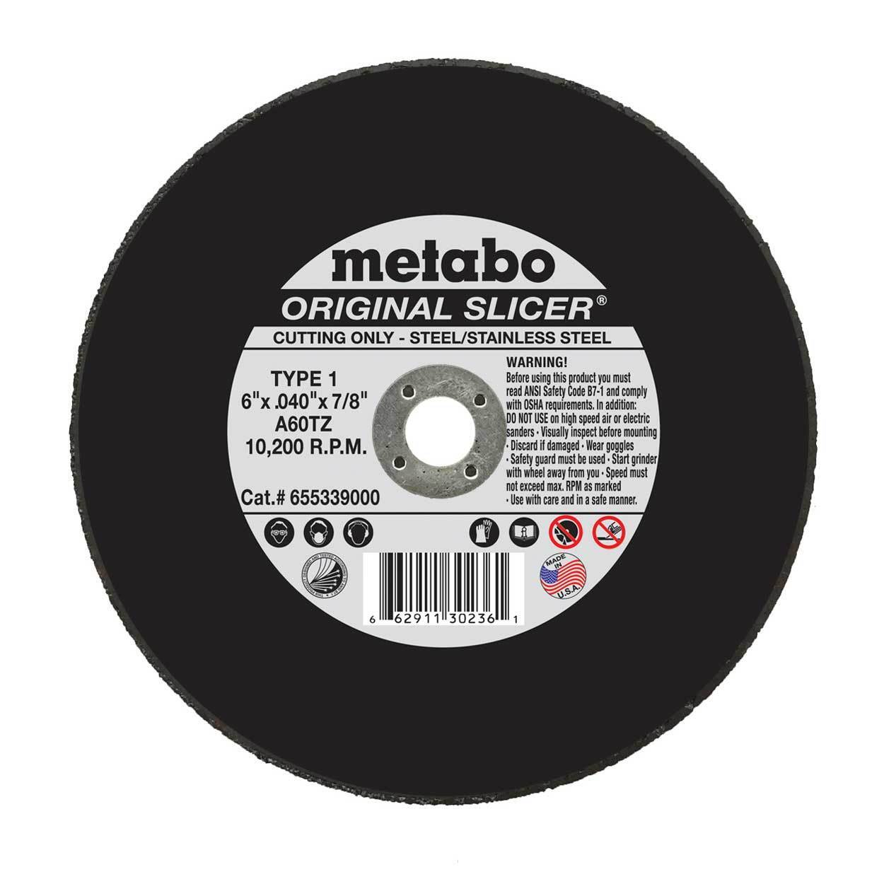(50) Metabo 55.339 55339 6" Slicer Cut-off Wheels-Box of 50 METABO