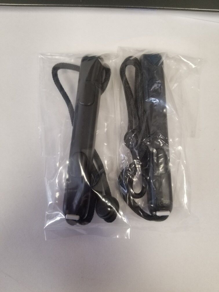  Set of 2 Genuine Nintendo Switch Joy Con-Remote Black Wrist Straps HAC-014   Nintendo Does Not Apply - фотография #4