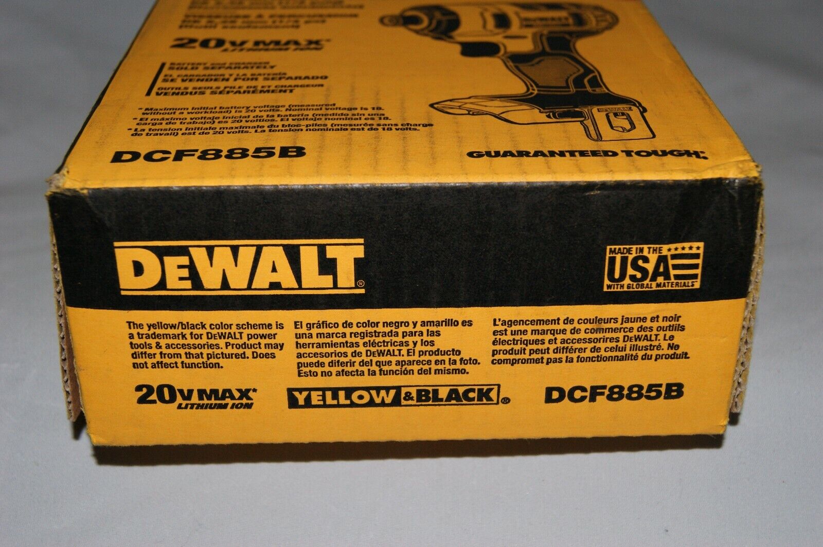 DEWALT 20-Volt MAX Lithium-Ion Cordless 1/4 in. Impact Driver Tool-Only DCF885B DEWALT DCF885B - фотография #4