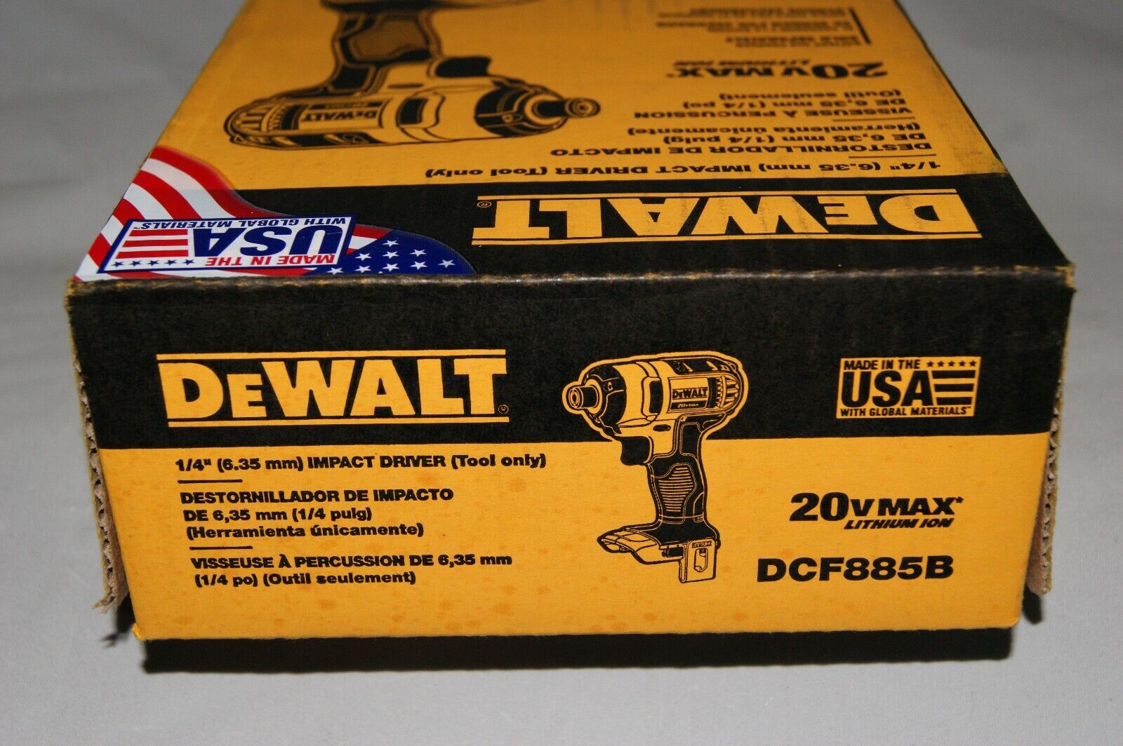DEWALT 20-Volt MAX Lithium-Ion Cordless 1/4 in. Impact Driver Tool-Only DCF885B DEWALT DCF885B