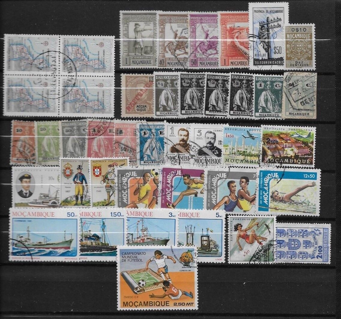 MOZAMBIQUE LOT / COLLECTION OF 91 STAMPS Без бренда