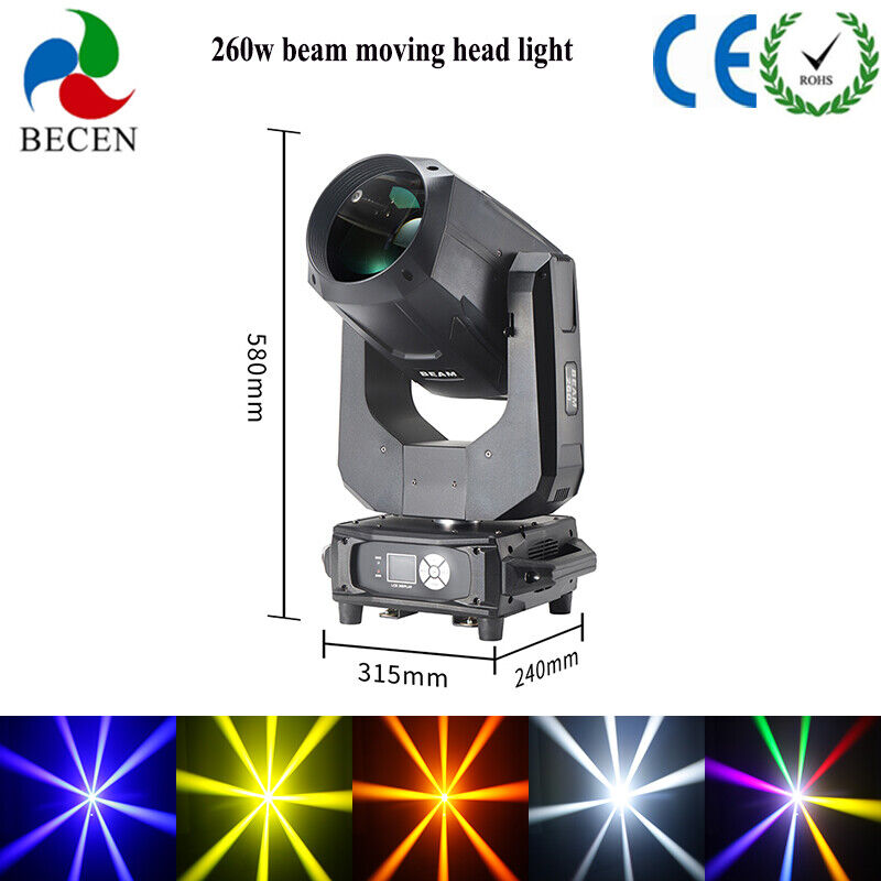 4pcs 260W 9R Beam Moving Head Lights 8+16Prism Rainbow Effect RDM Support US BECEN Does Not Apply - фотография #3