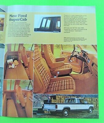 1980 FORD PICK-UP TRUCK 20-pg COLOR BROCHURE + BONUS Flareside XLT Lariat MINT Без бренда - фотография #7
