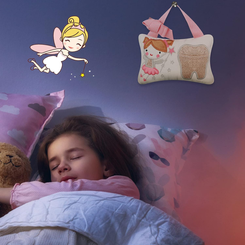 Tooth Fairy Pillow with Pocket Kids Tooth Pillow Tooth Keepsake Pouch Tooth Fair Does not apply - фотография #7