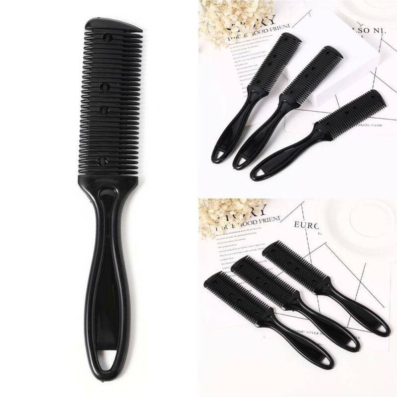 3X Hair Thinning Cutting Trimmer Razor Comb With Blades Hair Cutter Comb Top Unbranded Does not apply - фотография #4