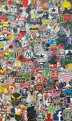 200 Skateboard Stickers Vinyl Laptop Luggage Decal Dope Sticker Lot Longboard Mix Sticker Lot Does Not Apply