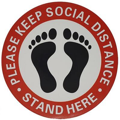 10 Pack 7" Social Distancing Floor Decals Stickers, PLEASE KEEP SOCIAL DISTANCE MakerUSA - фотография #2