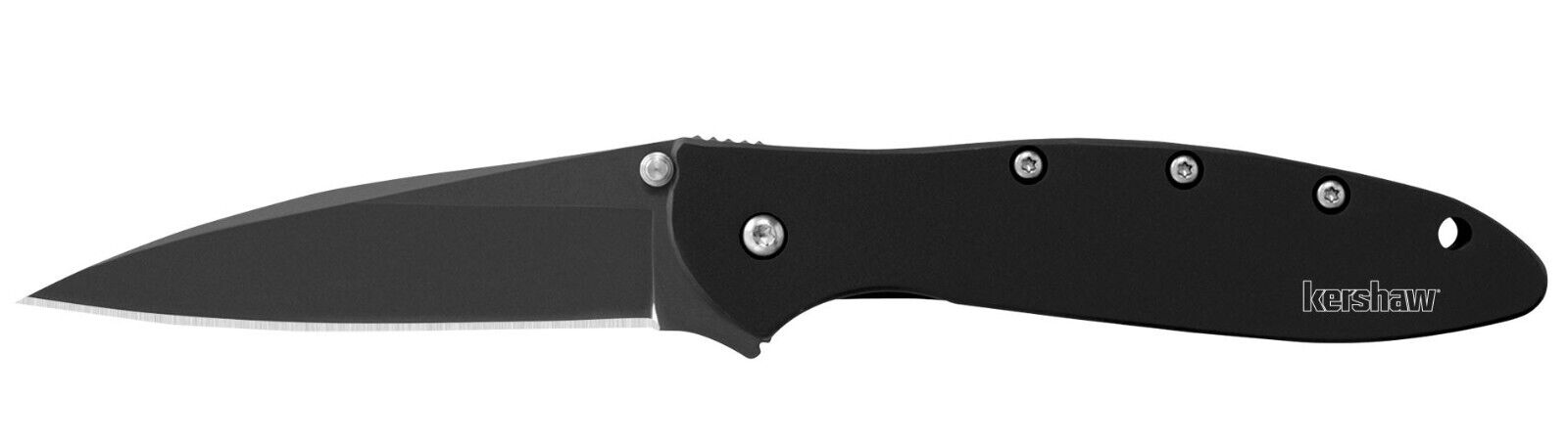 Kershaw Leek 1660CKT Black Tactical Assisted Flipper 3" Drop Point Ken Onion Kershaw Leek