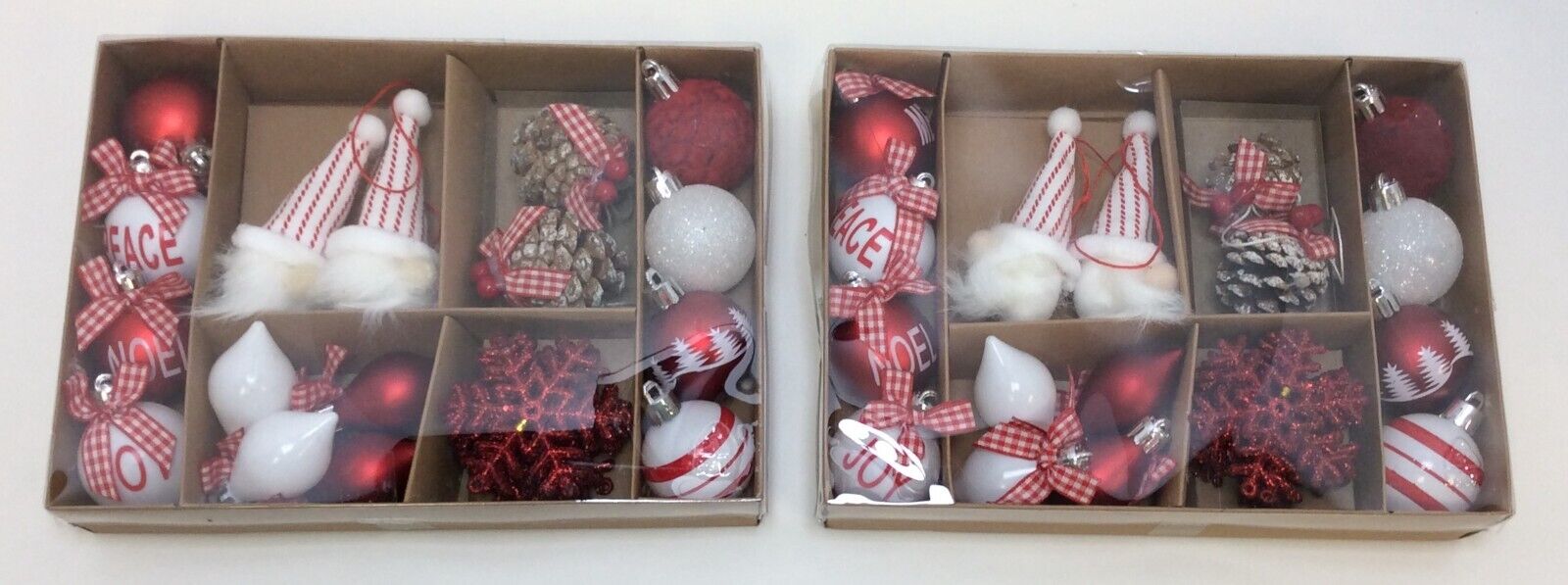 Holiday Time Mini Ornaments 48 Ct Red White Free Shipping Holiday Time