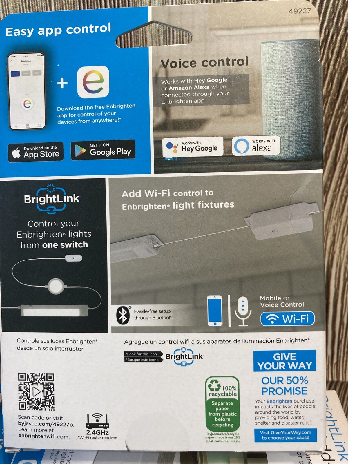 Google Amazon Alexa Compatible BrightLink Wi-Fi Add-On Switch Hey New Lot of 8 Enbrighten Na - фотография #3