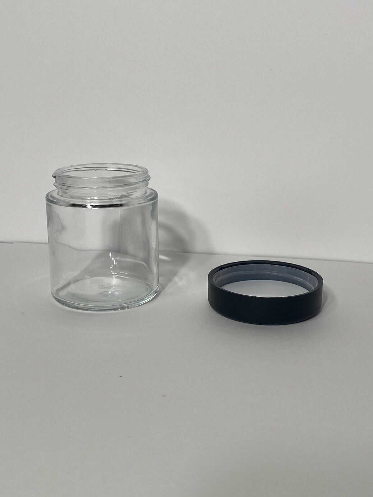 4 Oz Clear Round Glass Jars (24pack) New With Inner Liners And Black Lids 🌷🌷 USA jars - фотография #8