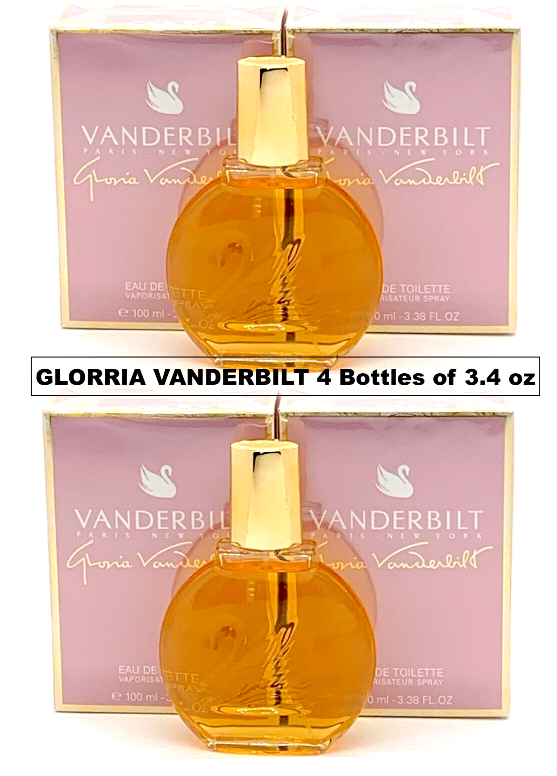 Lot of 4 Pc ~ Gloria Vanderbilt 3.3 / 3.4 oz Eau de Toilette, Women's Perfume Gloria Vanderbilt 1881 - фотография #3
