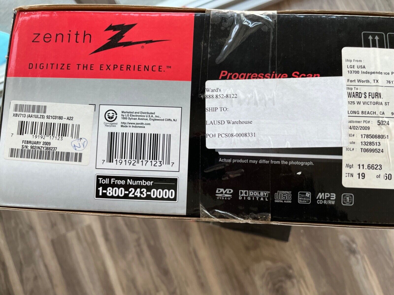 Zenith XBV713 DVD Player Zenith XBV713 - фотография #11