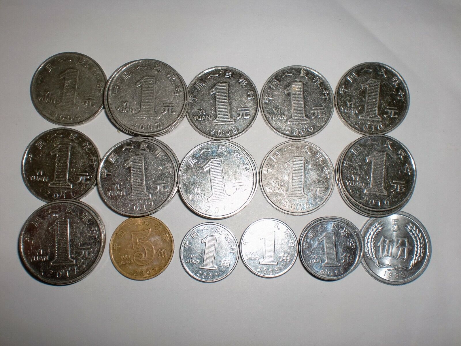 CHINA COINS LOT  – 30  OLD & NEW COINS - 1983–2017 Без бренда - фотография #2