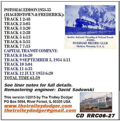 Maryland & Washington DC Trolley Audio on CD - Railroad Record Club #06 & 27 Без бренда - фотография #2