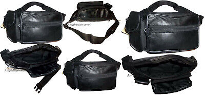 Lot of 10 leather waist pouches waist bag leather bag black leather fanny pack Unbranded - фотография #12